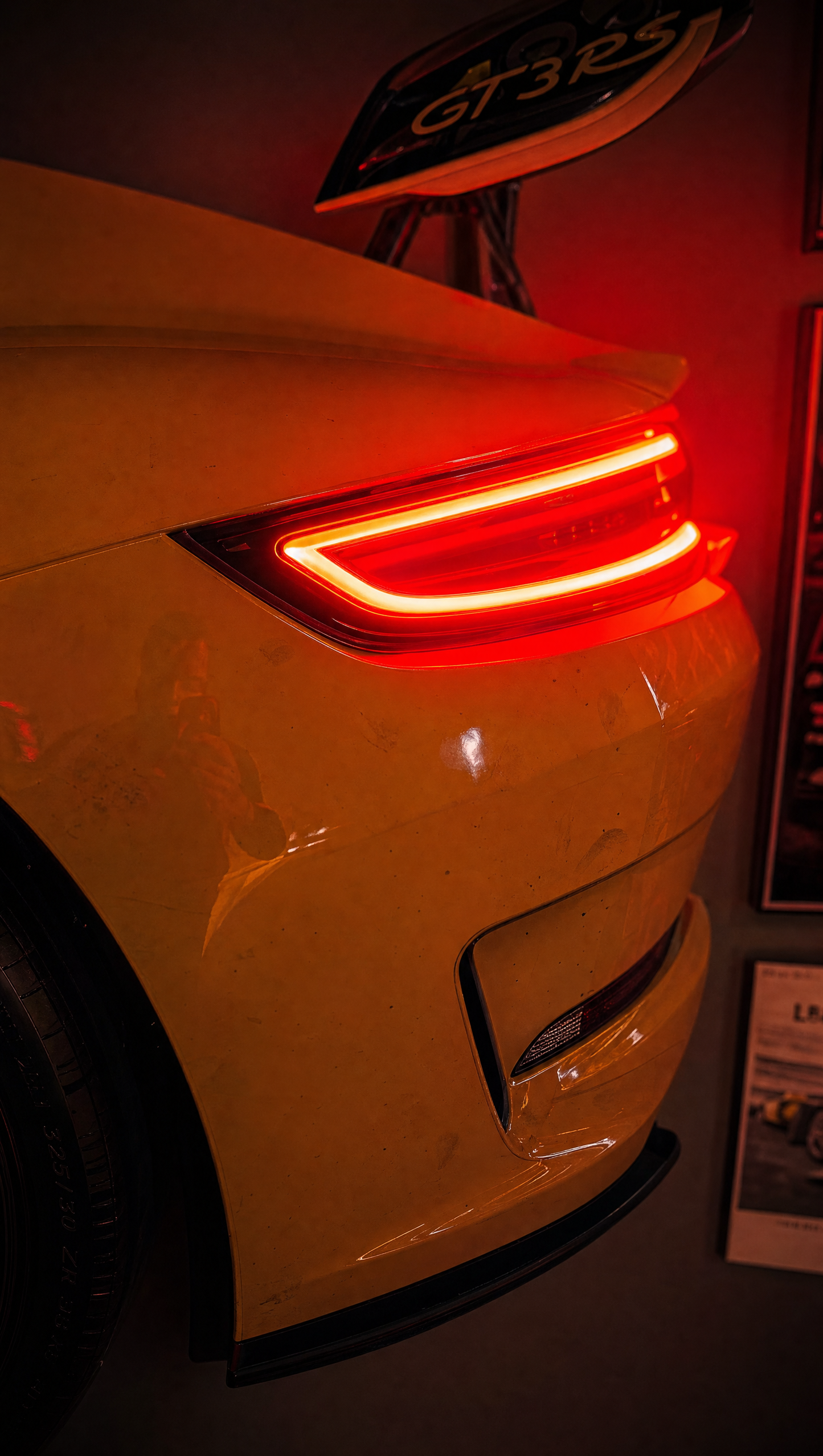 Glowing RGB tail light macro
