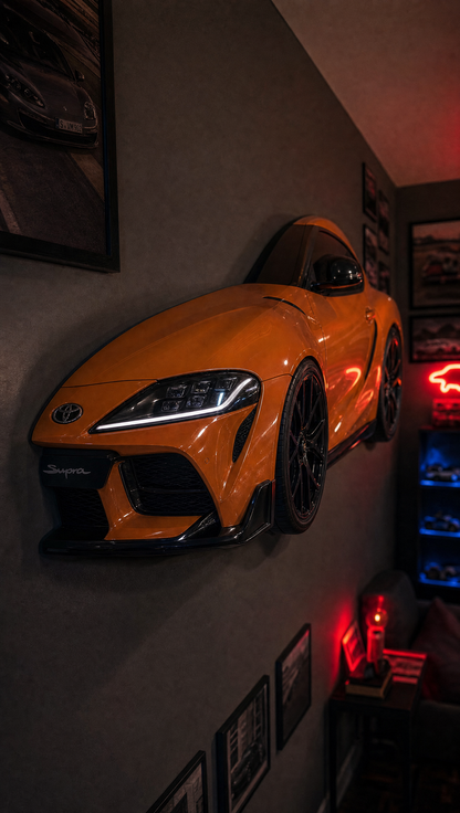 Nitro Orange Supra wall mount, front three-quarter view